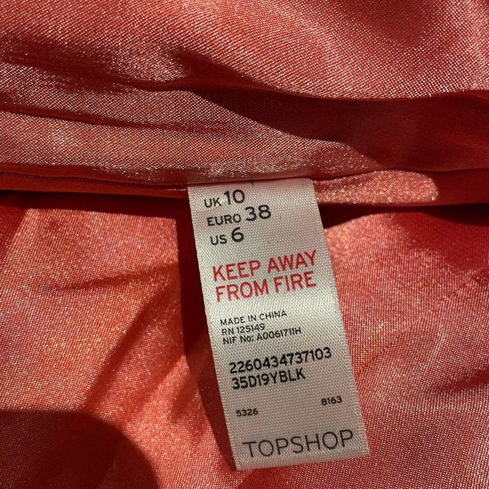 Coctail mini Dress TopShop size 6/S - Picture 8 of 14